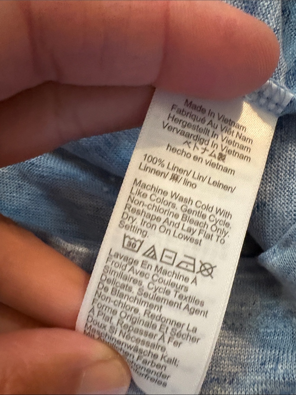 J. Crew Light Heather Blue Short Sleeve Tee - Picture 6 of 7